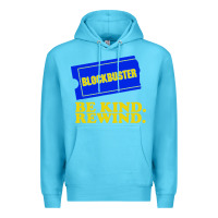 Ocean Blue blockbuster be kind rewind Premium Hoodie - artisFamous