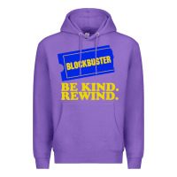 Purple blockbuster be kind rewind Premium Hoodie - artisFamous
