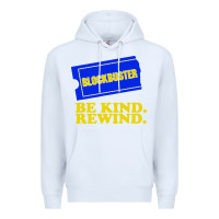 White blockbuster be kind rewind Premium Hoodie - artisFamous