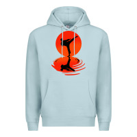 Blue Mist karate and kung fu Premium Hoodie - artisFamous