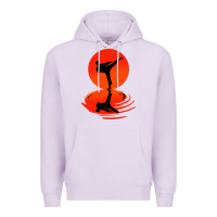 Lilac karate and kung fu Premium Hoodie - artisFamous