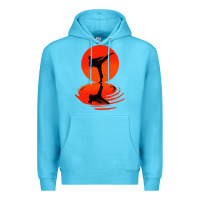 Ocean Blue karate and kung fu Premium Hoodie - artisFamous