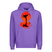 Purple karate and kung fu Premium Hoodie - artisFamous