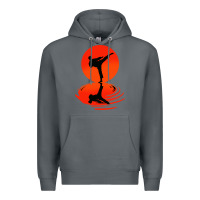 Rock karate and kung fu Premium Hoodie - artisFamous