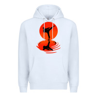 White karate and kung fu Premium Hoodie - artisFamous