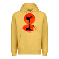 Antique Gold karate and kung fu Premium Hoodie - artisFamous