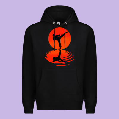 Karate And Kung Fu Premium Hoodie Designed By Artisfamous