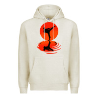 Oatmeal Heather karate and kung fu Premium Hoodie - artisFamous