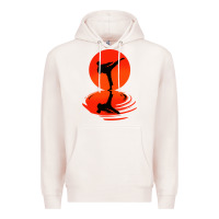 Pale Pink karate and kung fu Premium Hoodie - artisFamous