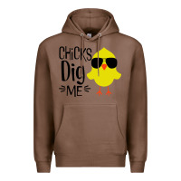 Chestnut kids chick dig me christian Premium Hoodie - artisFamous