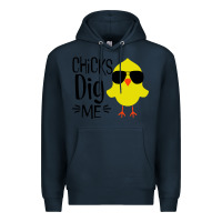 Navy kids chick dig me christian Premium Hoodie - artisFamous