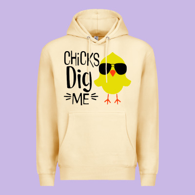 Kids Chick Dig Me Christian Premium Hoodie Designed By Artisfamous