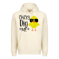 Sandshell kids chick dig me christian Premium Hoodie - artisFamous