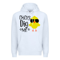 White kids chick dig me christian Premium Hoodie - artisFamous
