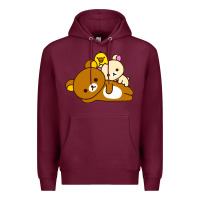 Burgundy rilakkuma rila head shirt Premium Hoodie - artisFamous