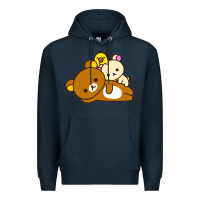 Navy rilakkuma rila head shirt Premium Hoodie - artisFamous