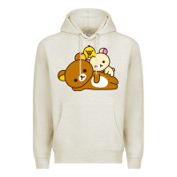 Oatmeal Heather rilakkuma rila head shirt Premium Hoodie - artisFamous