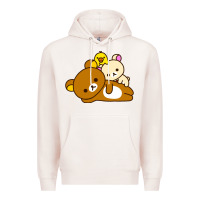 Pale Pink rilakkuma rila head shirt Premium Hoodie - artisFamous