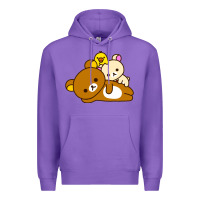 Purple rilakkuma rila head shirt Premium Hoodie - artisFamous