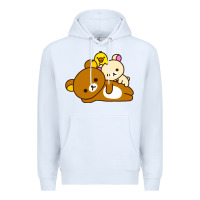 White rilakkuma rila head shirt Premium Hoodie - artisFamous