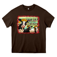 Chocolate Brown Hanging With My Heifers Holstein Cows Heavy Core Tee - RanaPortraitStore