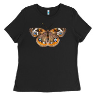 Black Common Buckeye Butterfly Ladies Tee - LillyAllenDesigns