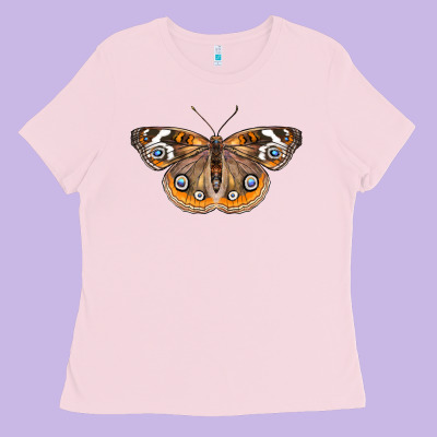 Common Buckeye Butterfly Ladies Tee Designed By Lillyallendesigns