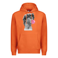 Carrot Vaporwave statue head with bubblegum Premium Hoodie - artisFamous