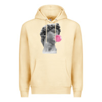 Pina Colada Vaporwave statue head with bubblegum Premium Hoodie - artisFamous