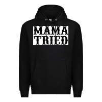 Black Mama Tried Premium Hoodie - artisFamous