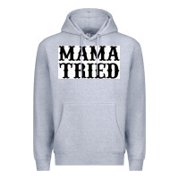 Heather Grey Mama Tried Premium Hoodie - artisFamous