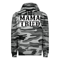 Slate Camo Mama Tried Premium Hoodie - artisFamous
