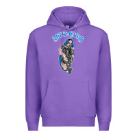 Purple b.i.l.l.i.e  e i.li.s.h  official  bling  t shirt Premium Hoodie - artisFamous