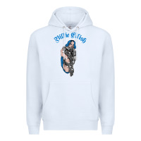 White b.i.l.l.i.e  e i.li.s.h  official  bling  t shirt Premium Hoodie - artisFamous