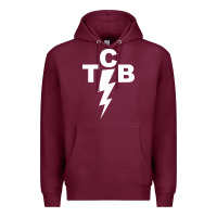 Burgundy taking care of business rock n roll Premium Hoodie - artisFamous