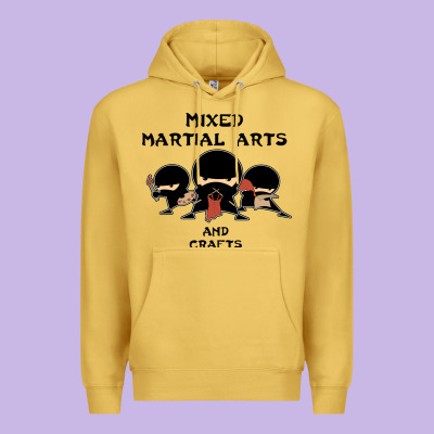 Mixed Martial Arts And Crafts Premium Hoodie Designed By Artisfamous