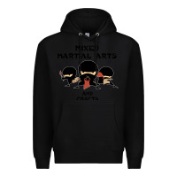 Black mixed martial arts and crafts Premium Hoodie - artisFamous