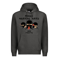 Charcoal Heather mixed martial arts and crafts Premium Hoodie - artisFamous