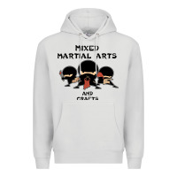Dove Grey mixed martial arts and crafts Premium Hoodie - artisFamous