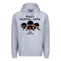 Heather Grey mixed martial arts and crafts Premium Hoodie - artisFamous