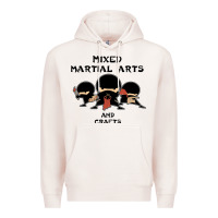 Pale Pink mixed martial arts and crafts Premium Hoodie - artisFamous