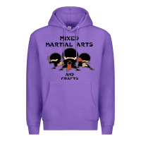 Purple mixed martial arts and crafts Premium Hoodie - artisFamous