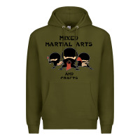 Army Green mixed martial arts and crafts Premium Hoodie - artisFamous