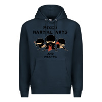 Navy mixed martial arts and crafts Premium Hoodie - artisFamous