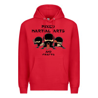 Red mixed martial arts and crafts Premium Hoodie - artisFamous