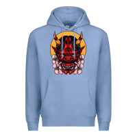 Colony Blue demon oni mask Premium Hoodie - artisFamous