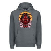 Rock demon oni mask Premium Hoodie - artisFamous