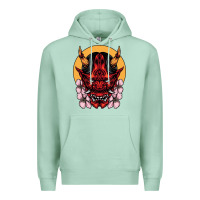 Seafoam demon oni mask Premium Hoodie - artisFamous