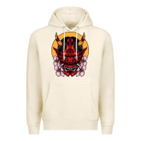 Tofu demon oni mask Premium Hoodie - artisFamous