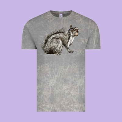 Gray Squirrel Vintage Tee Designed By Lillyallendesigns